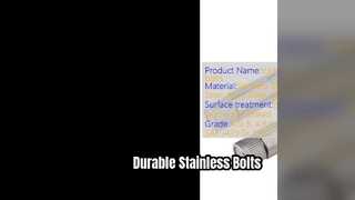 ステンレススチールのボルトでプロジェクトを固定