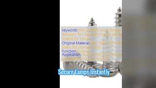 トルクスタンパーネジでランプを固定